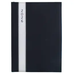 A4 Satin Diary Black Front